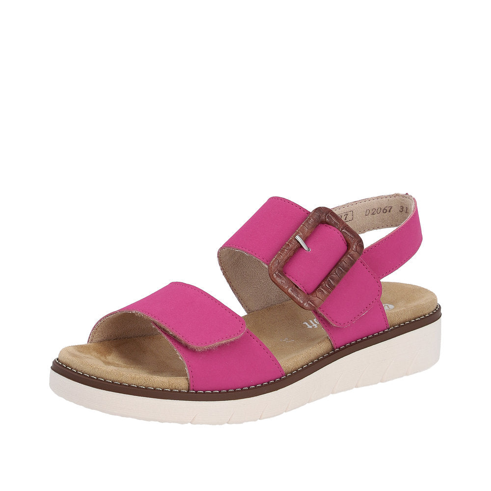 Remonte Women's Style D2067 Casual Sandal - Pink