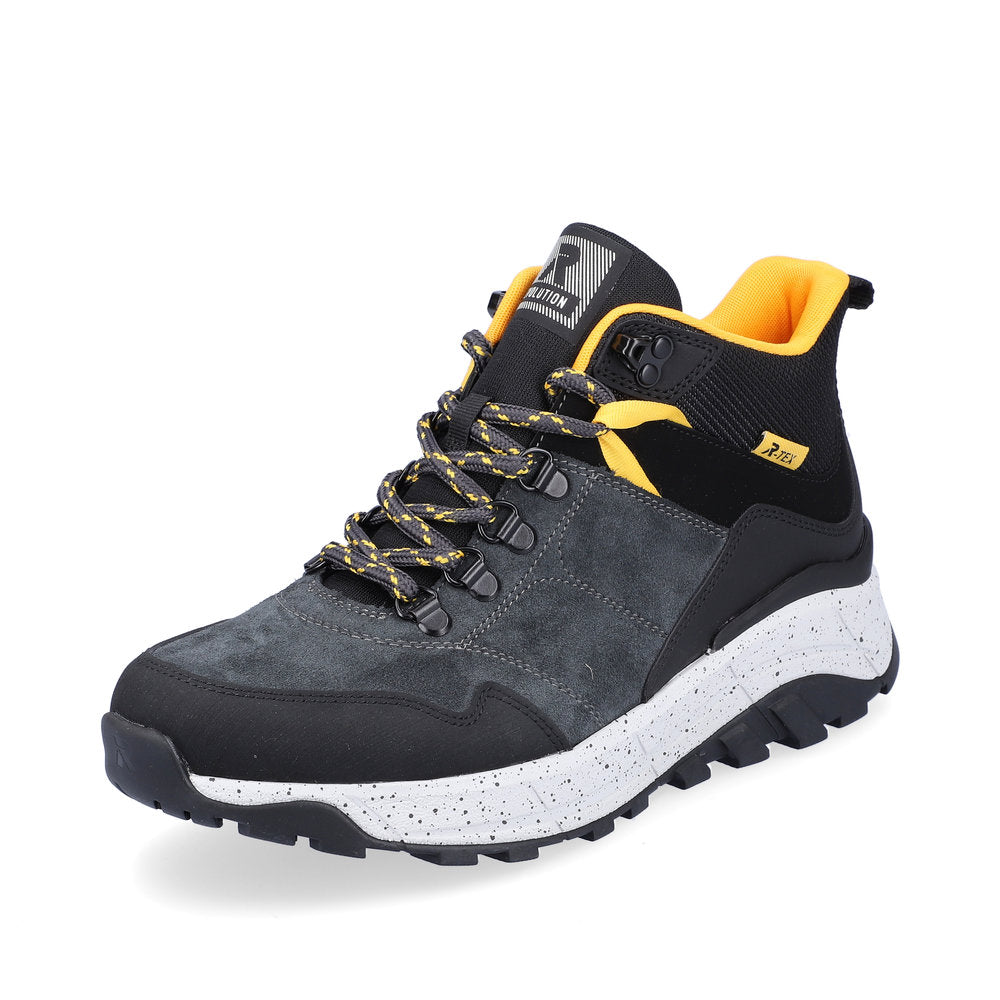 Rieker Evolution Synthetic Leather Women's Mid Height W0062 Ankle Boots - Grey Combination