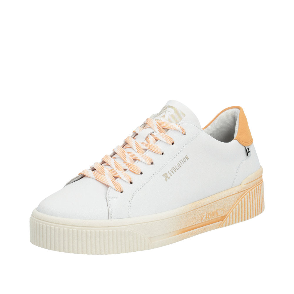 Rieker Evolution Women's Style W0704 Athletic Lace-Up - Orange