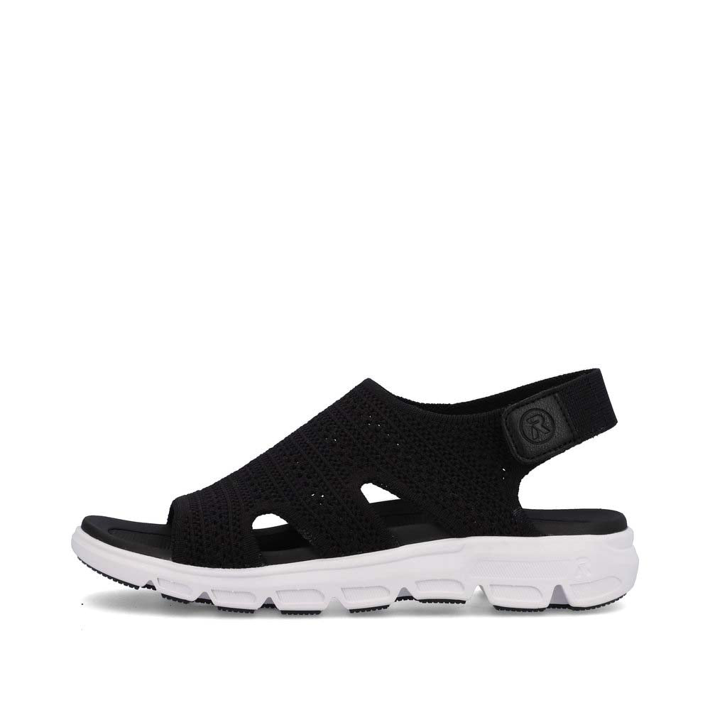 Rieker Evolution Women's Style V8407 Athletic Sandal - Black S4bWs3JE