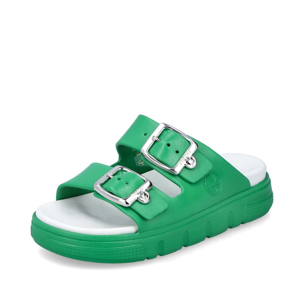 Rieker Women's Style P2180 Casual Mule - Green