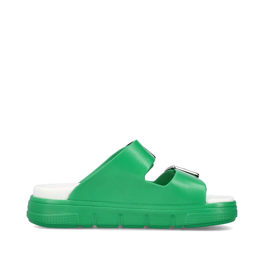 Rieker Women's Style P2180 Casual Mule - Green agjNzvD2