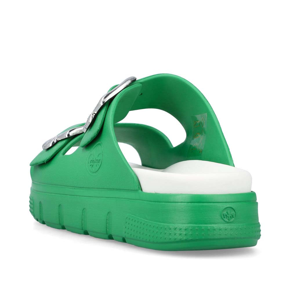 Rieker Women's Style P2180 Casual Mule - Green agjNzvD2