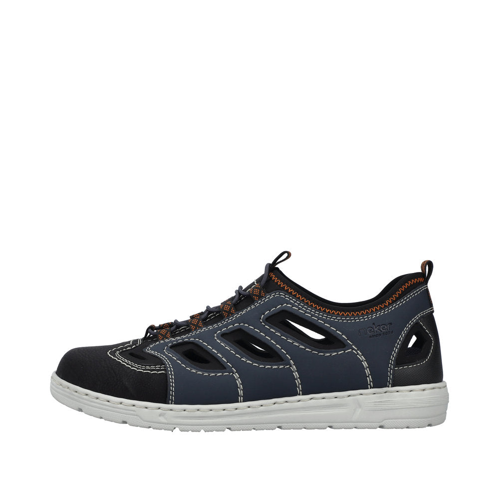 Rieker Men's Style 08665 Athletic Trekking - Blue Combination qXv4DGqQ