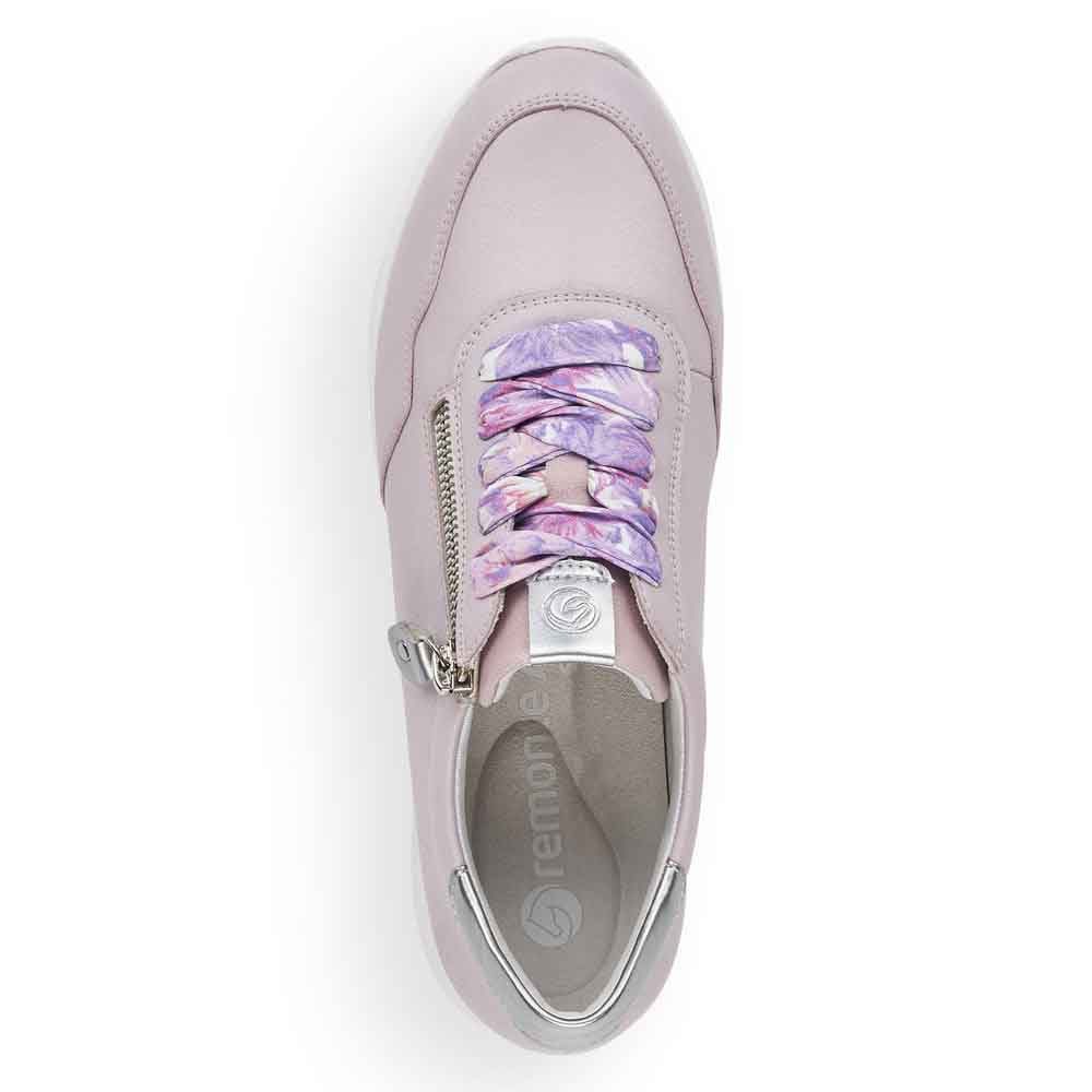 Remonte Women's Style D3101 Casual Lace-Up With Zip - Pink dsubbaDo