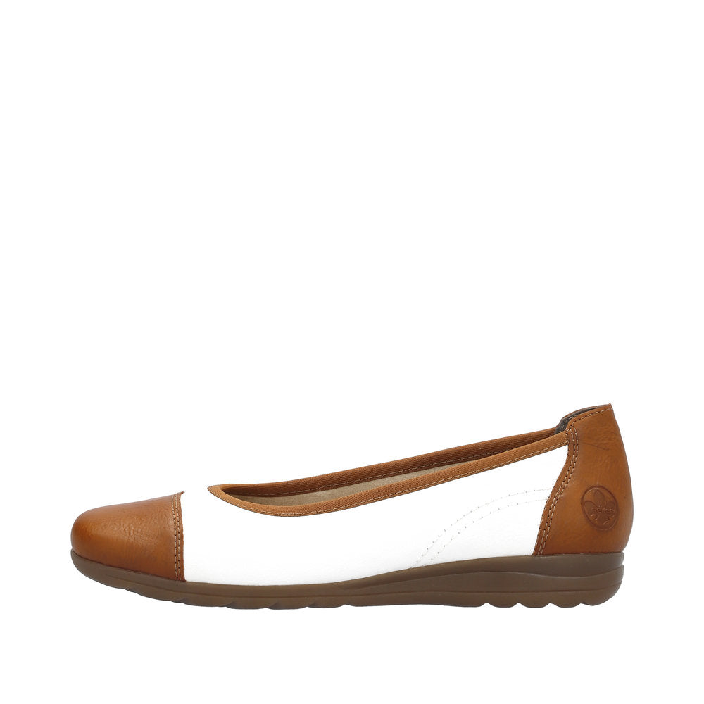Rieker Women's Style L9351 Dress Ballerina - Brown QFWbSQf0
