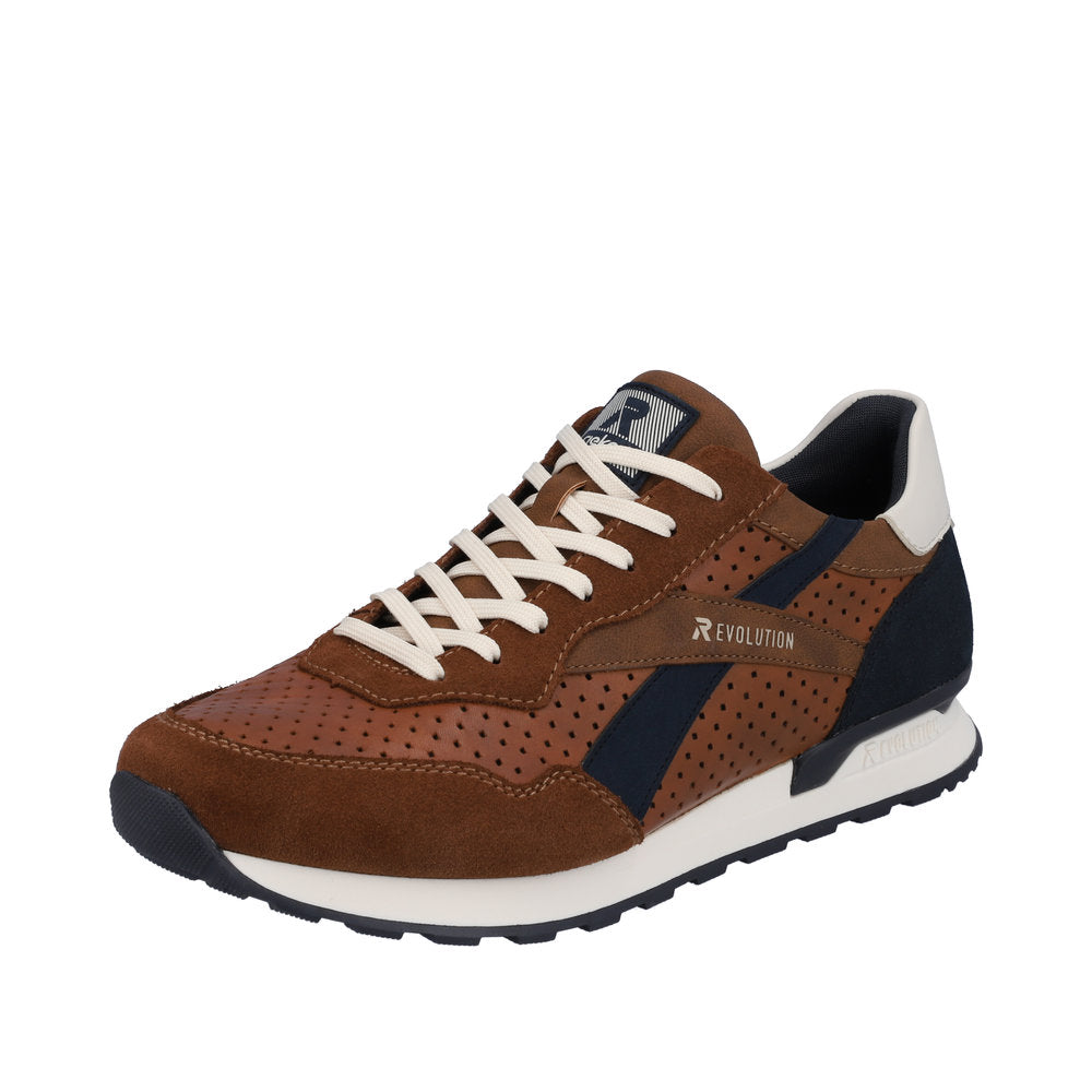 Rieker Evolution Men's Style U0302 Athletic Lace-Up - Brown