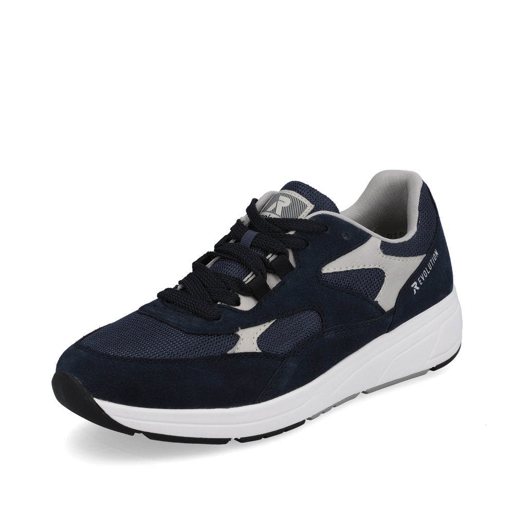 Rieker Evolution Men's Style 07000 Athletic Lace-Up - Blue