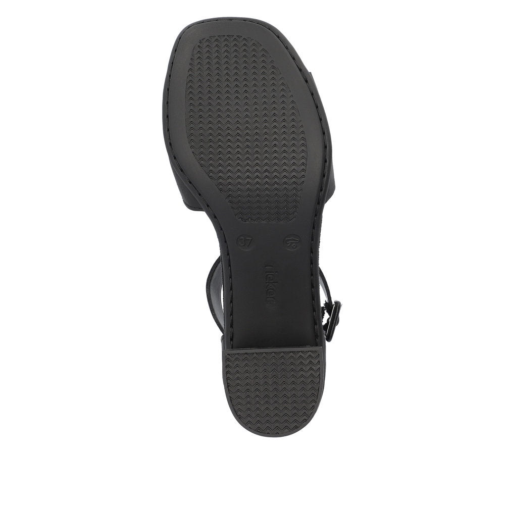 Rieker Women's Style 64750 Dress Sandal - Black oBRGETCS