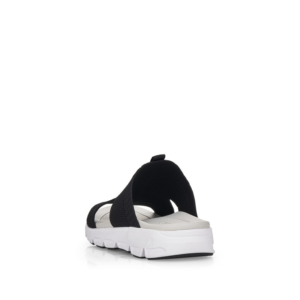 Rieker Evolution Women's Style V8403 Athletic Mule - Black ubrH2iby