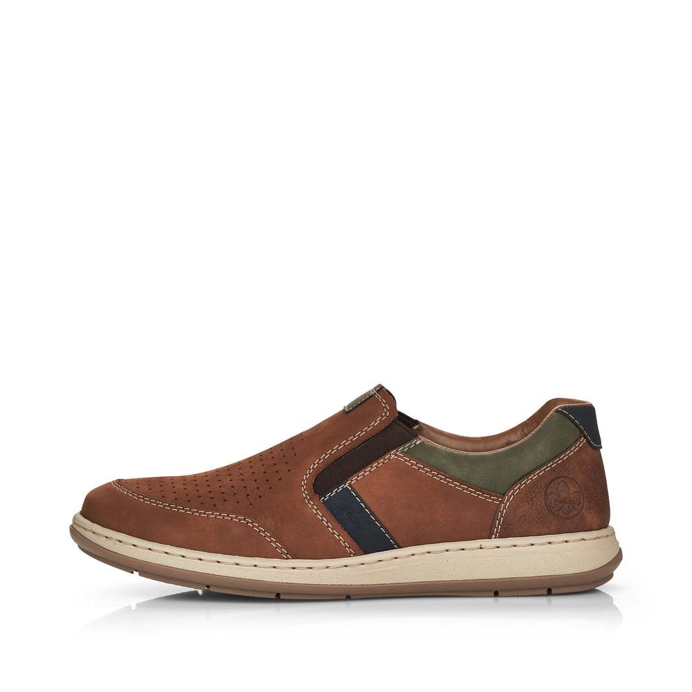 Rieker Men's Style 17371 Casual Slip-On - Brown 65kdX76T