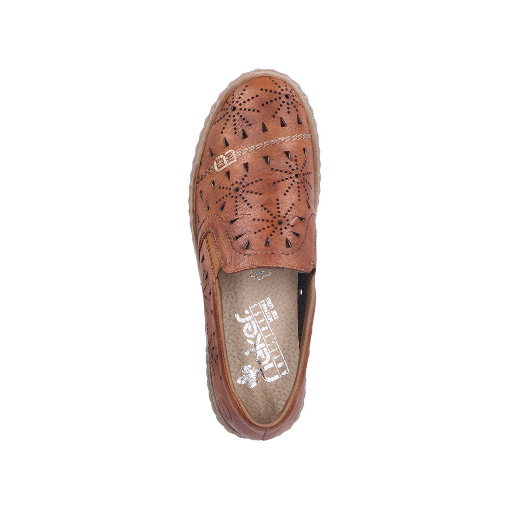 Rieker Women's Style N0967 Casual Slip-On - Brown P9ZvH6Je