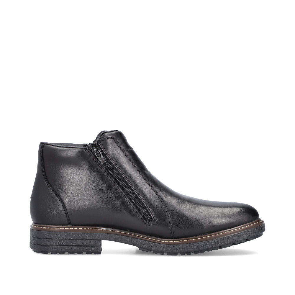 Rieker Leather Men's 33160 Ankle Boots - Black QjnwMSmh