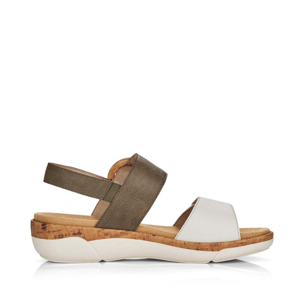 Remonte Women's Style R6853 Casual Sandal - Green Combination iy38qkas