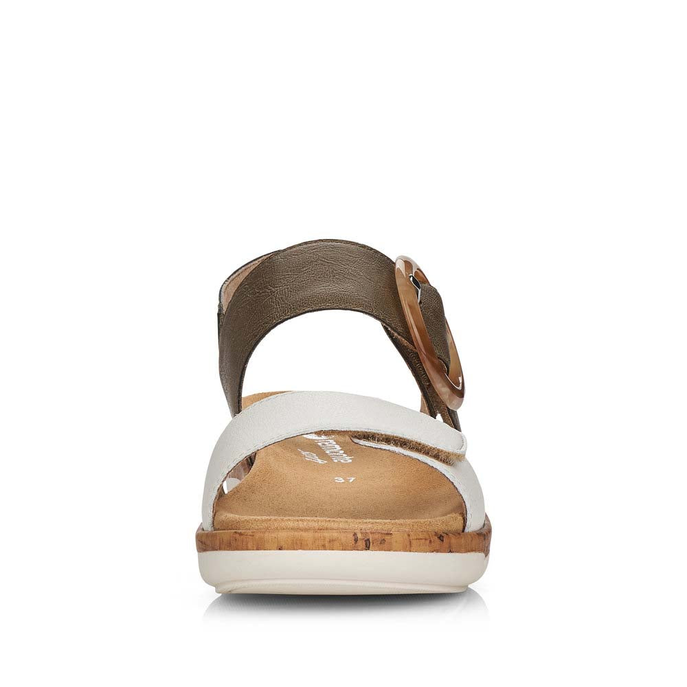 Remonte Women's Style R6853 Casual Sandal - Green Combination iy38qkas