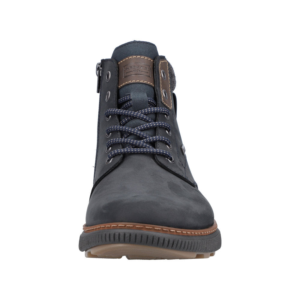 Rieker Suede Leather Men's B3343 Ankle Boots - Blue Combination 2pfin4da