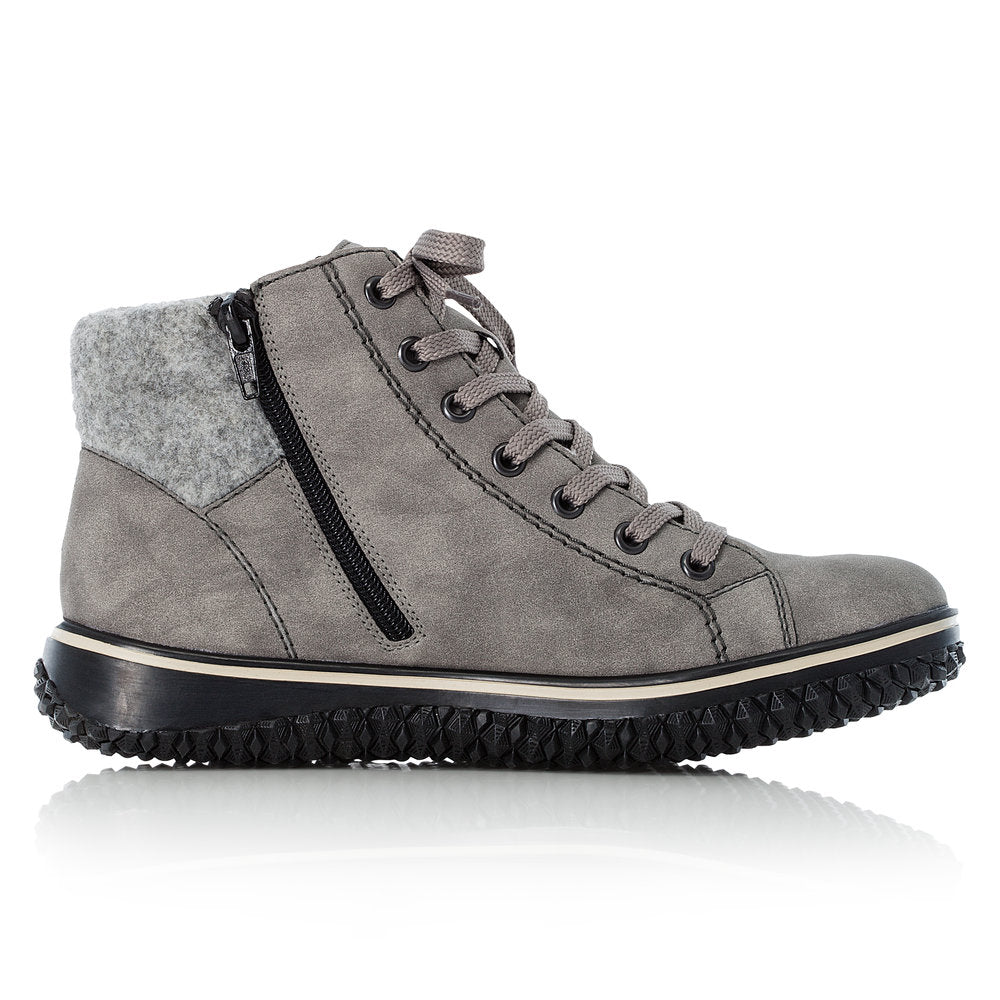 Rieker Synthetic Leather Women's Short Z4230-40 Ankle Boots - Grey nX79hCeY