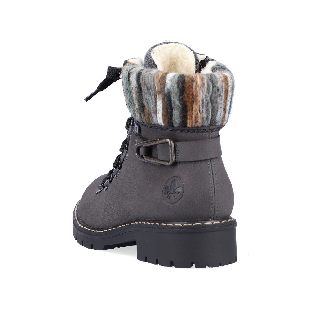Rieker Synthetic Material Women's Short Y9131 Ankle Boots - Grey pwDyUklY