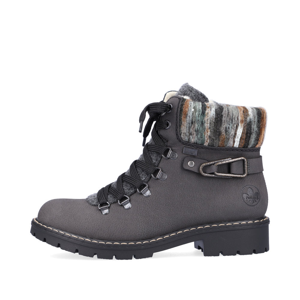 Rieker Synthetic Material Women's Short Y9131 Ankle Boots - Grey pwDyUklY