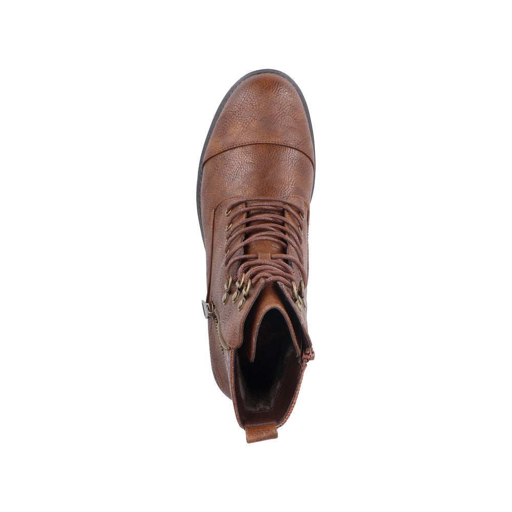 Rieker Synthetic Material Women's Short 91614 Ankle Boots - Brown Z0jvp6OM