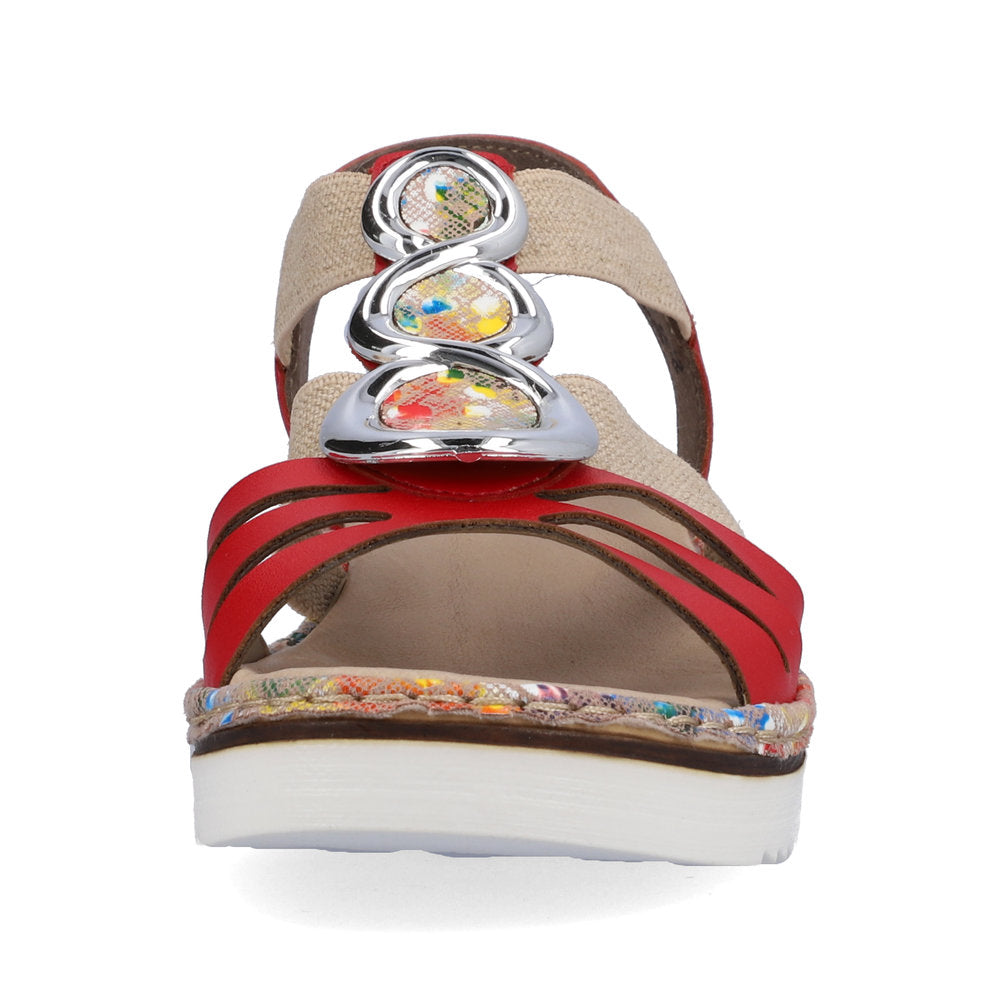 Rieker Women's Style 679L4 Casual Sandal - Red ldLCrJJD