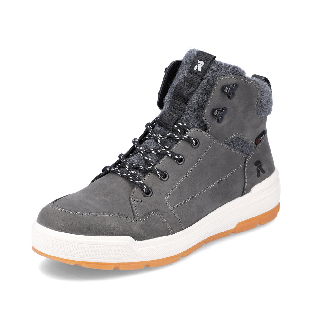 Rieker Evolution Suede Leather Men's U0070 Ankle Boots - Grey