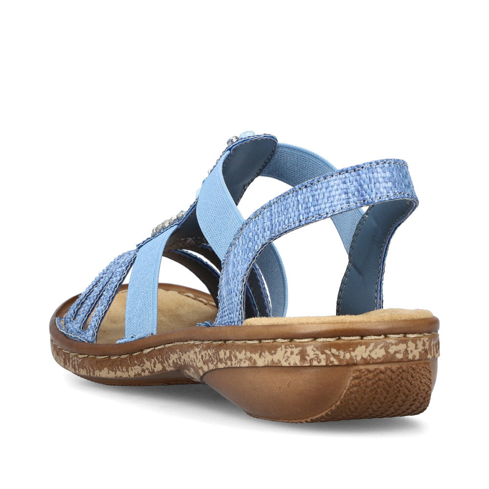 Rieker Women's Style 62858 Casual Sandal - Blue PMner4Y2