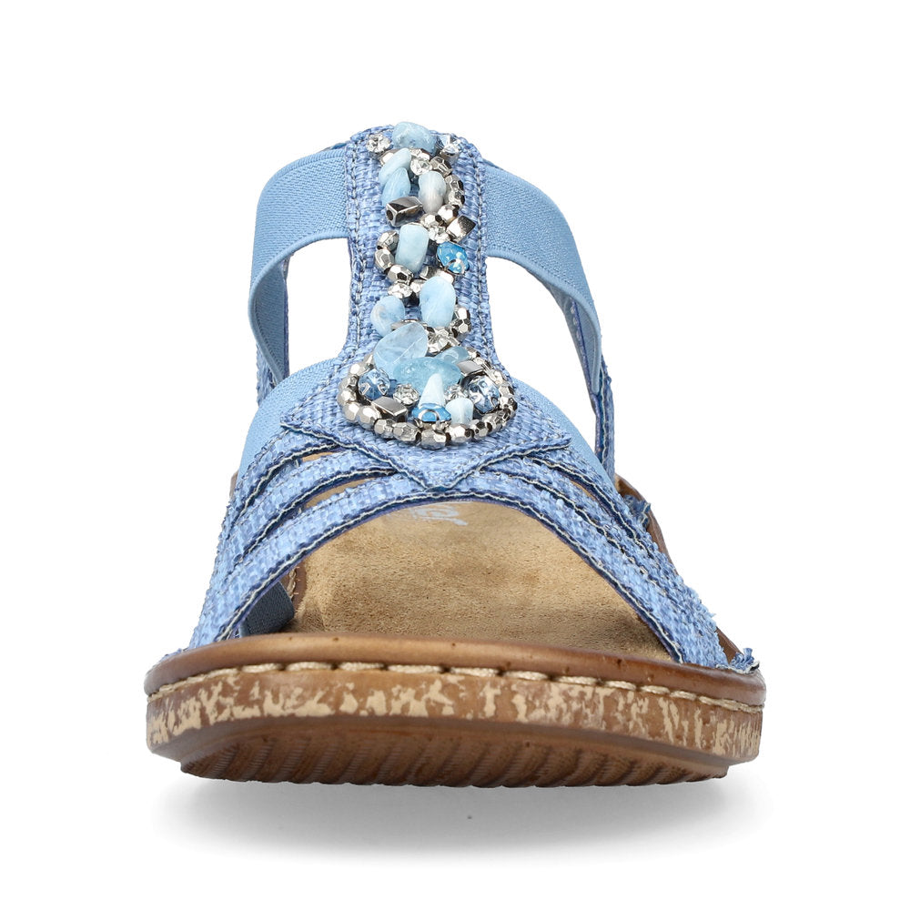 Rieker Women's Style 62858 Casual Sandal - Blue PMner4Y2