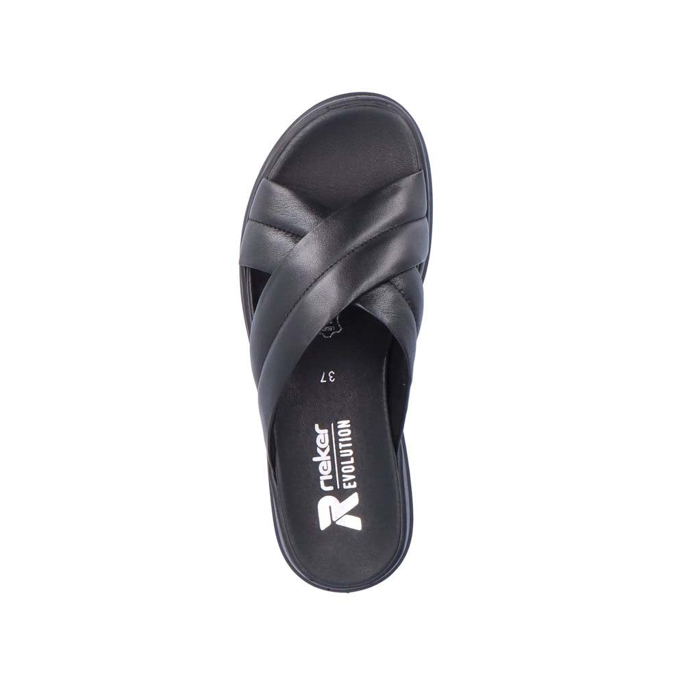 Rieker Evolution Women's Style W0802 Casual Mule - Black euzyLQTw