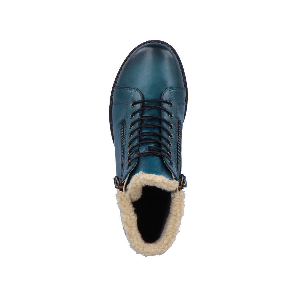 Remonte Leather Women's Mid Height D4372-01 Mid-Height Boots - Blue Combination fgytZ9du