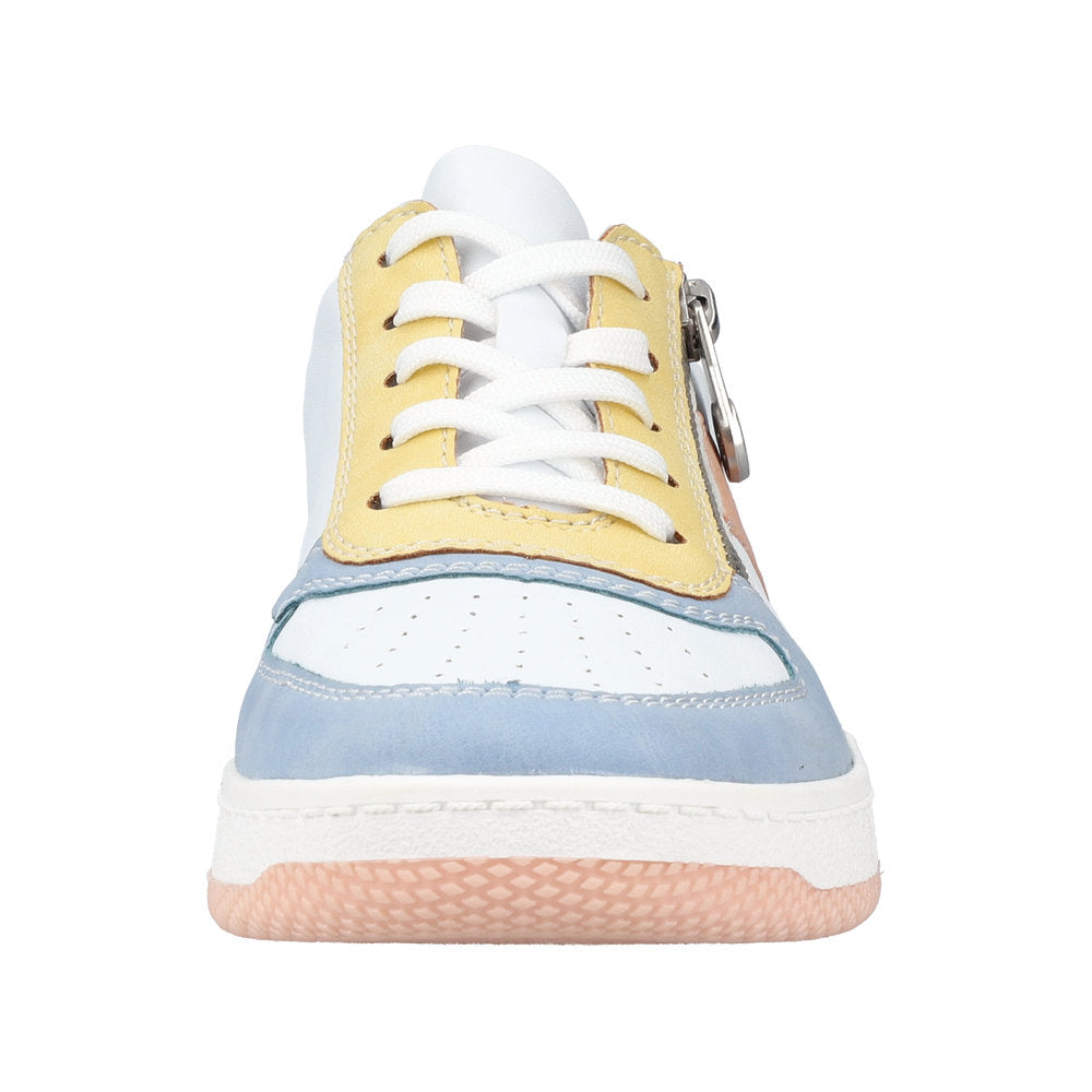 Rieker Women's Style M5520 Athletic Lace-Up With Zip - White Combination kpTbmnhk