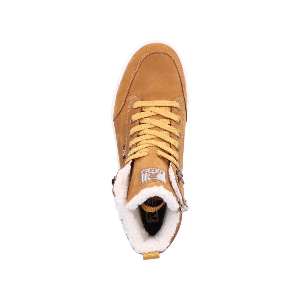 Rieker Evolution Suede Leather Men's U0071 Ankle Boots - Yellow ZUZNQEay