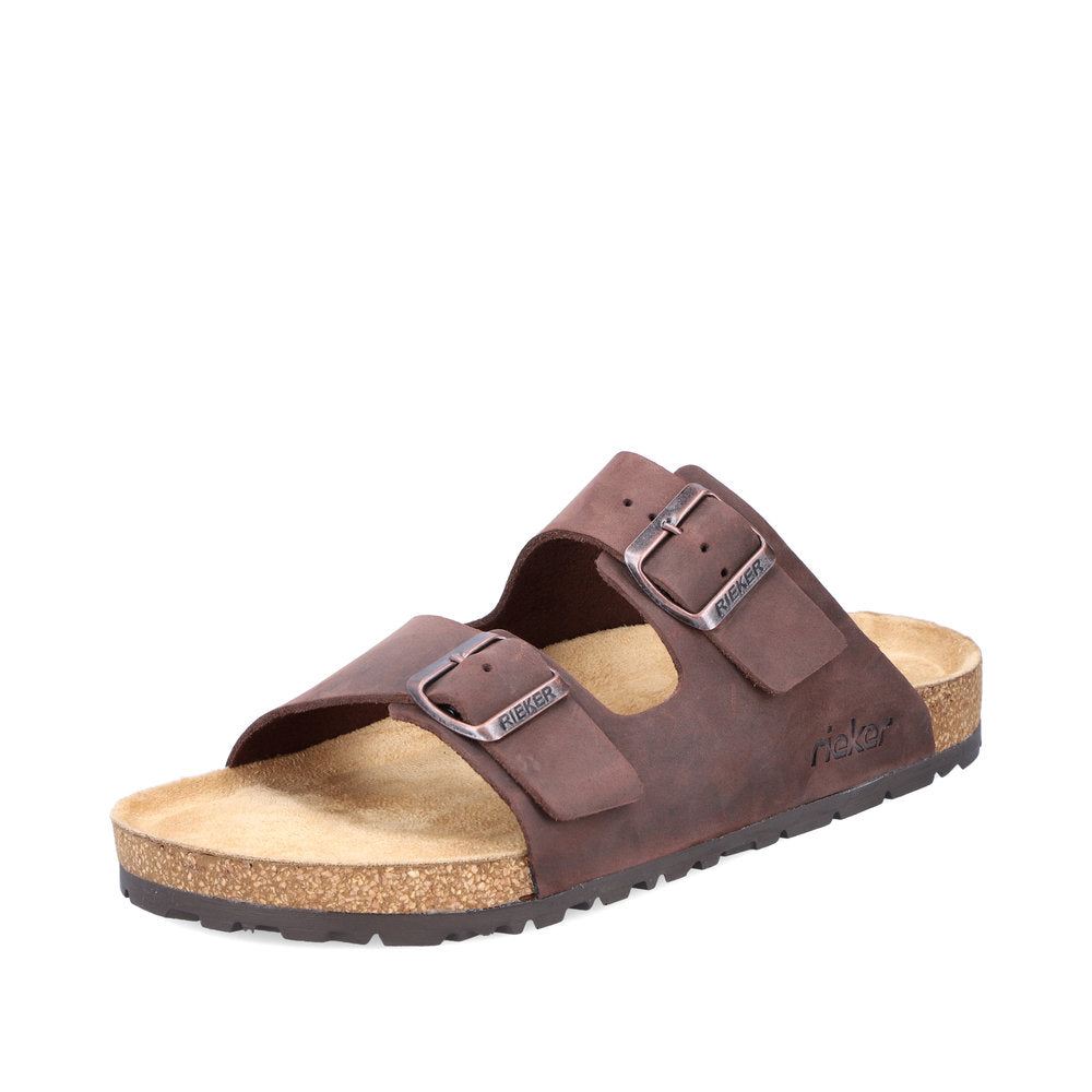 Rieker Men's Style 22190 Casual Mule - Brown