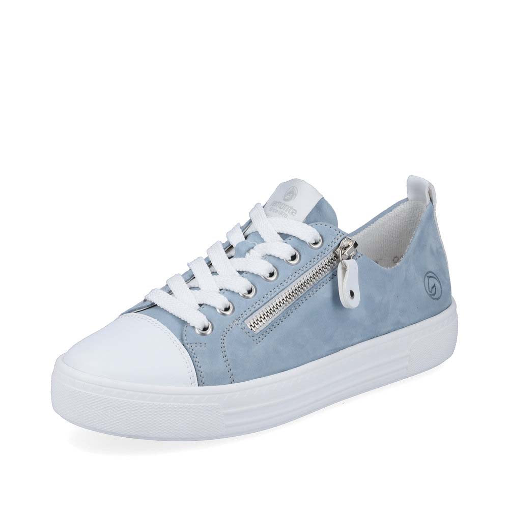 Remonte Women's Style D0917 Casual Lace-Up With Zip - Blue Combination