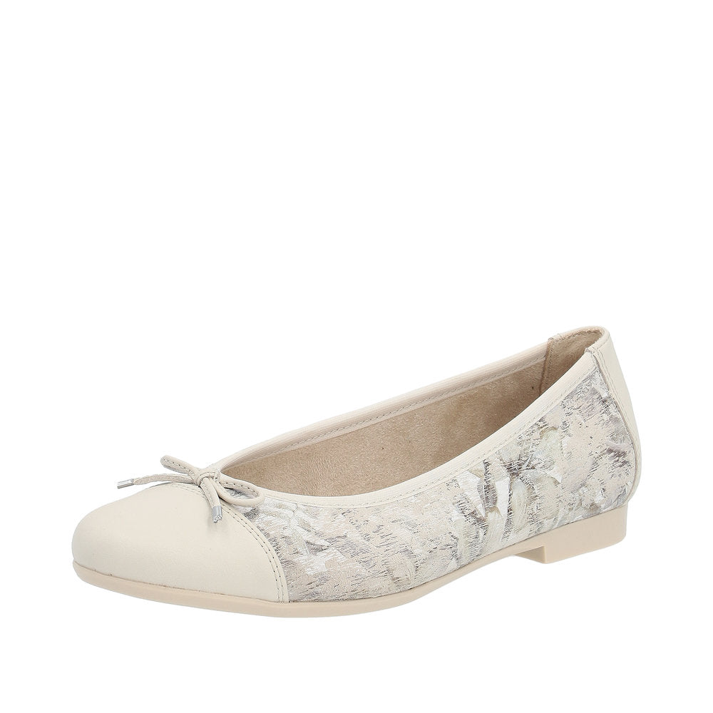 Remonte Women's Style D0K04 Dress Ballerina - Beige Combination