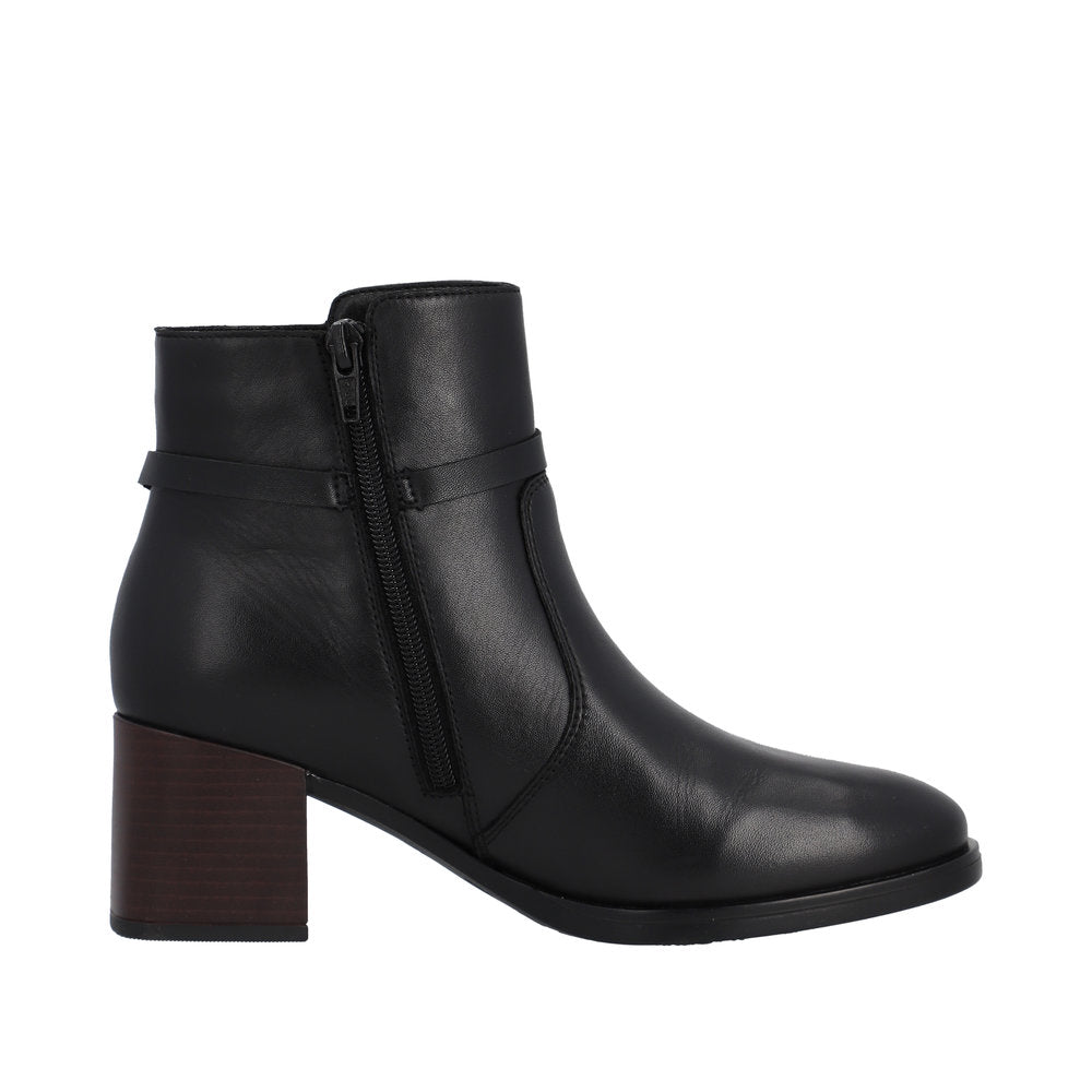 Remonte Leather Women's Mid Height D0V73 Mid-Height Boots - Black ObY74xYp