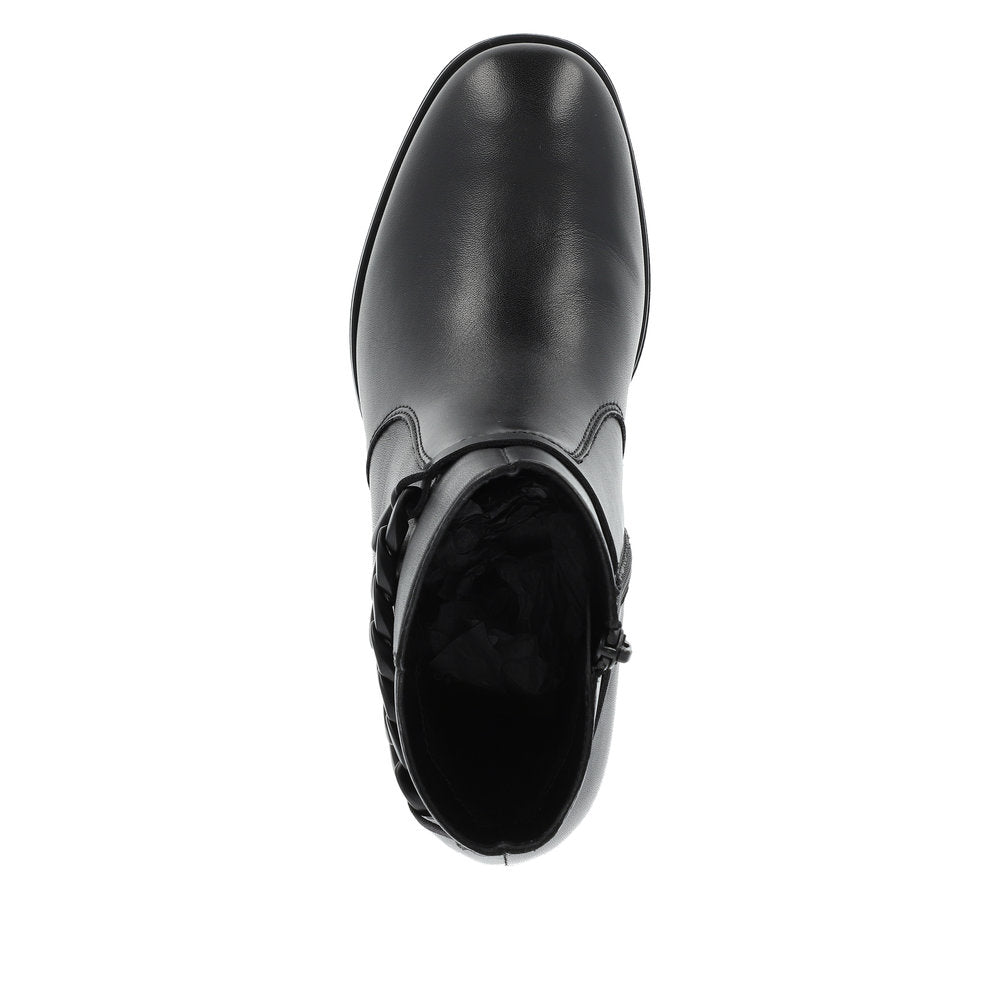 Remonte Leather Women's Mid Height D0V73 Mid-Height Boots - Black ObY74xYp