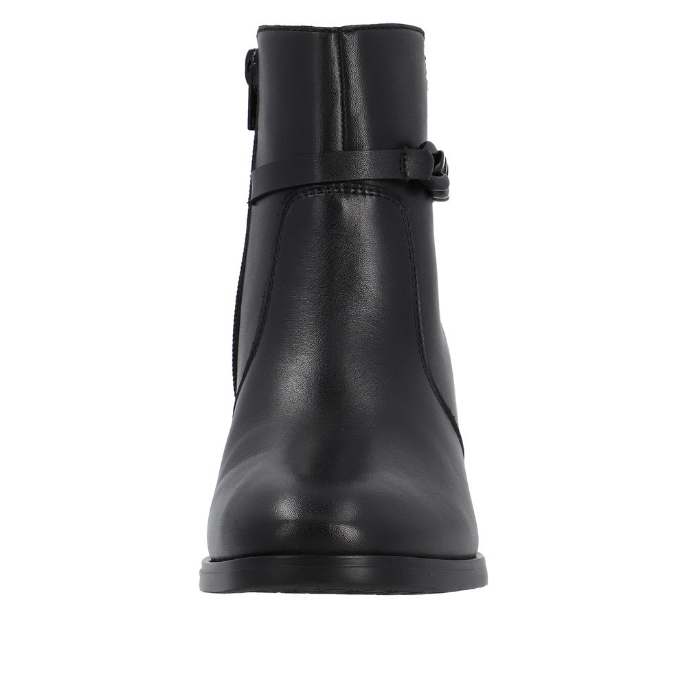 Remonte Leather Women's Mid Height D0V73 Mid-Height Boots - Black ObY74xYp