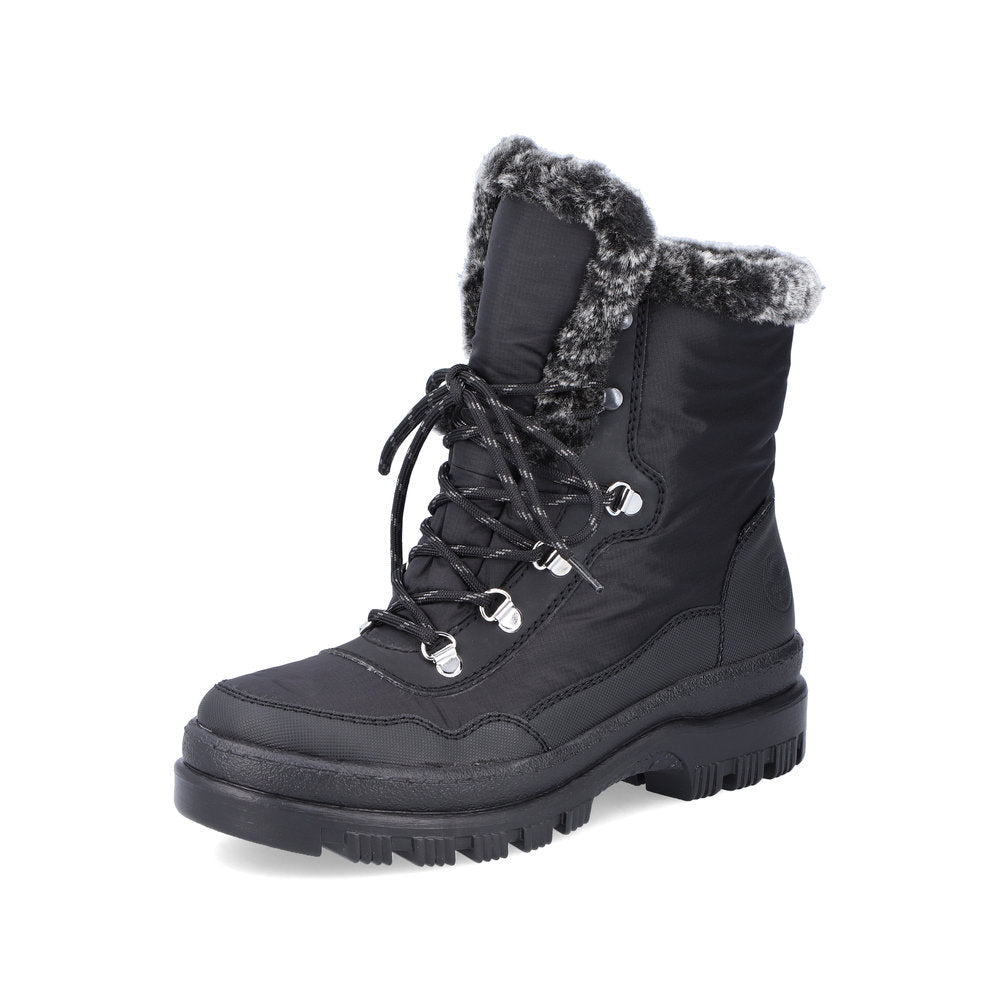 Rieker Textile Women's Mid Height X9034 Mid-Height Boots - Black