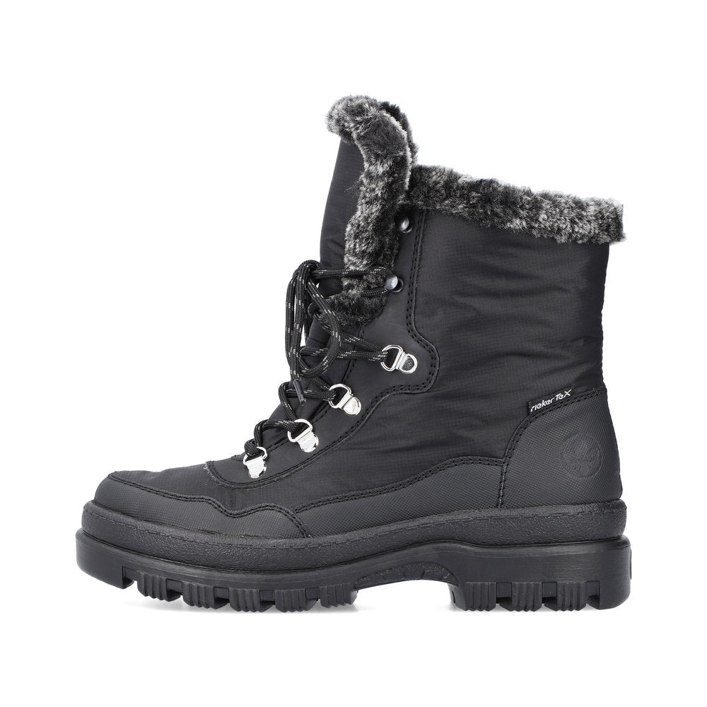 Rieker Textile Women's Mid Height X9034 Mid-Height Boots - Black HL76CCft