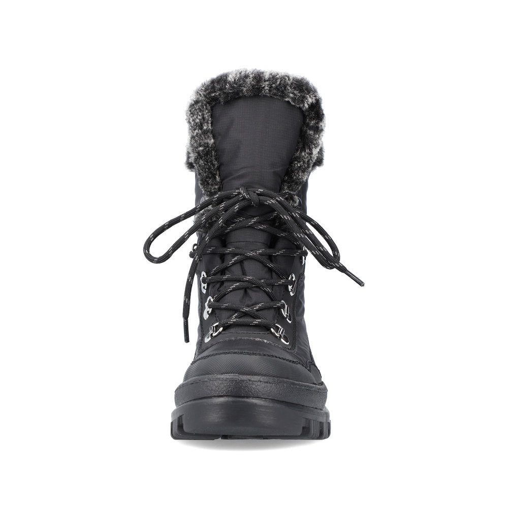 Rieker Textile Women's Mid Height X9034 Mid-Height Boots - Black HL76CCft
