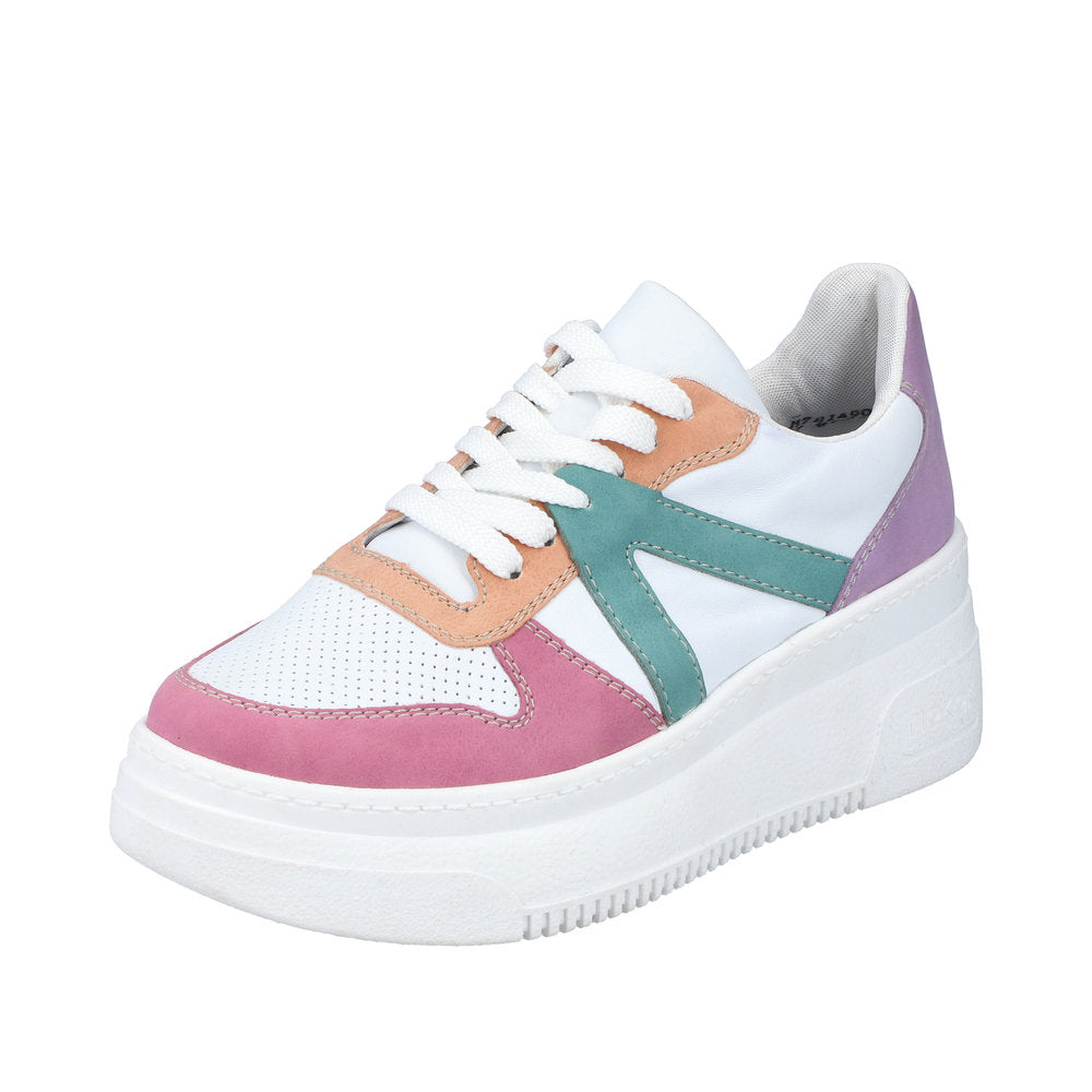 Rieker Women's Style M7814 Athletic Lace-Up - White Combination