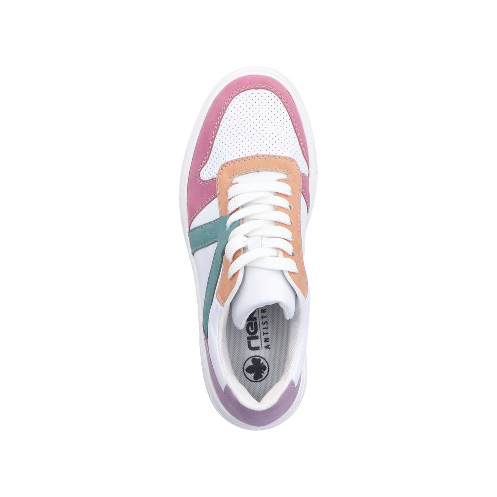 Rieker Women's Style M7814 Athletic Lace-Up - White Combination 78b5dqAE