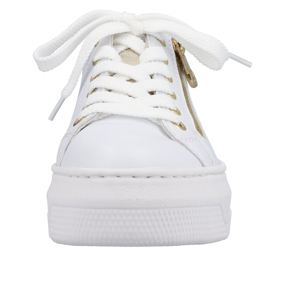 Rieker Women's Style M1921 Athletic Lace-Up With Zip - White Eku8e0Ex