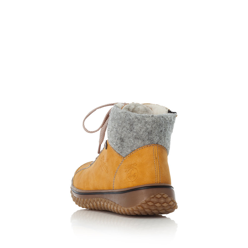 Rieker Synthetic Material Women's Short Z4243-01 Ankle Boots - Yellow Combination P2ldMYsi