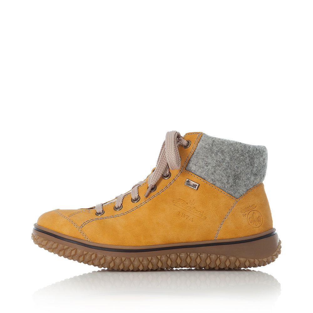 Rieker Synthetic Material Women's Short Z4243-01 Ankle Boots - Yellow Combination P2ldMYsi