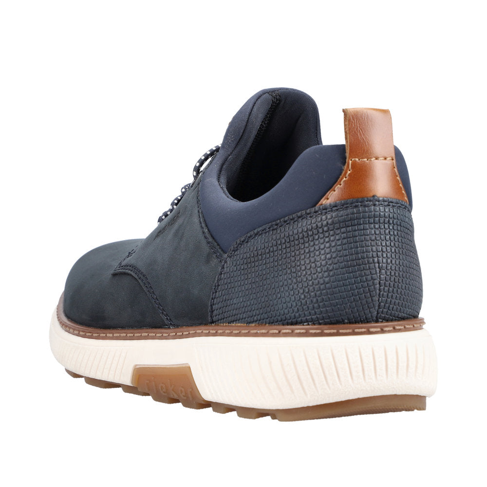 Rieker Suede Leather Men's B3360 - Blue Tzehz9FZ