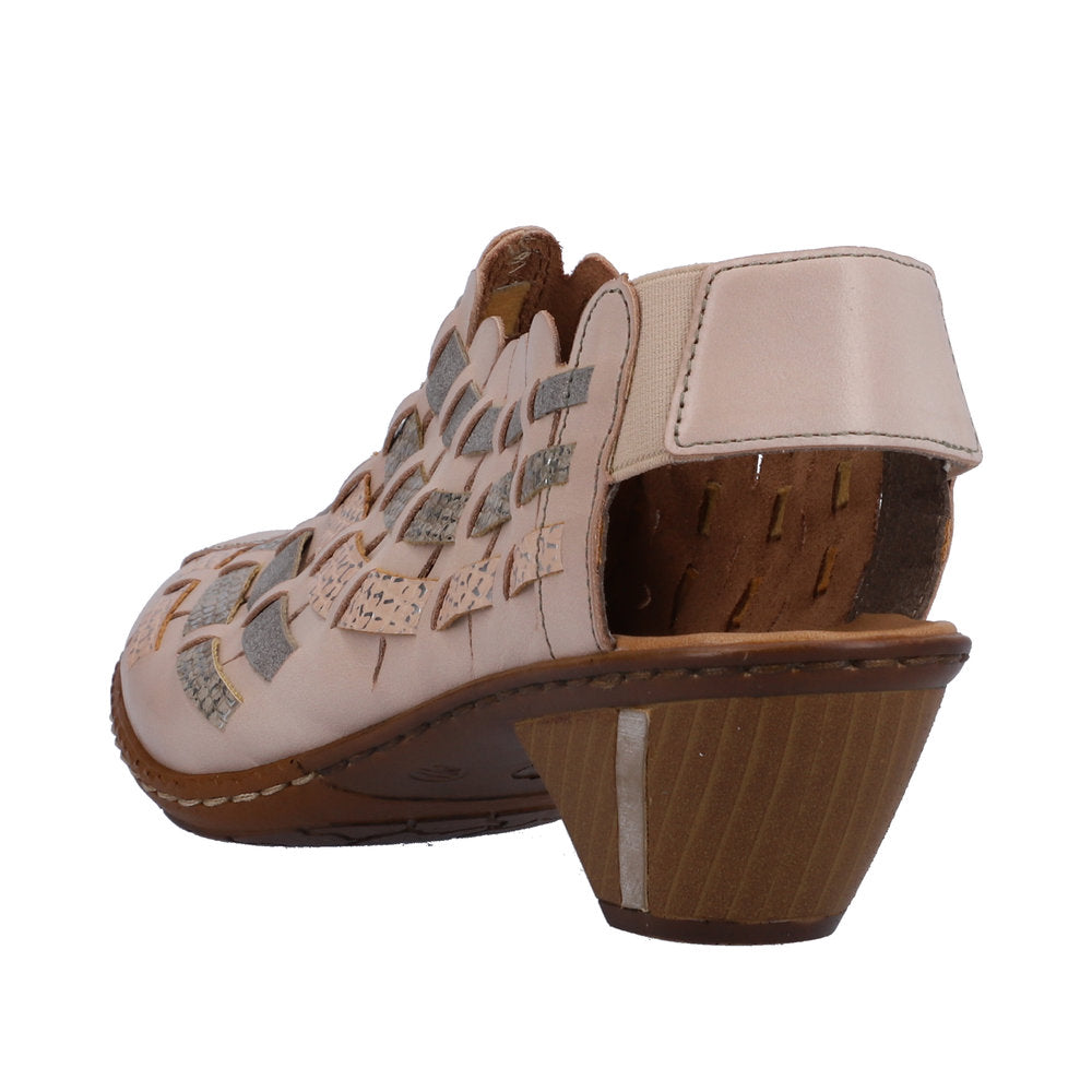 Rieker Women's Style 46778 Dress Sling-Back - Beige Combination klIqGErA