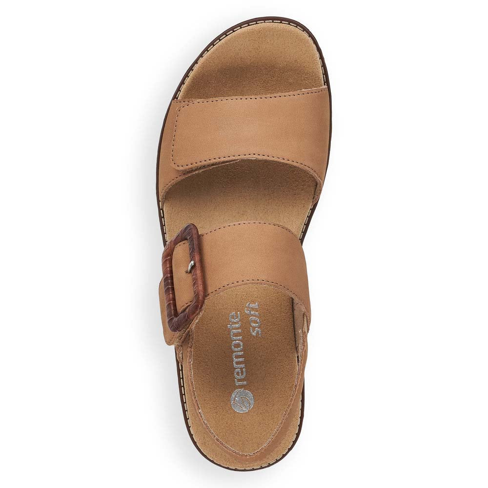 Remonte Women's Style D2067 Casual Sandal - Beige EwCxw2aD