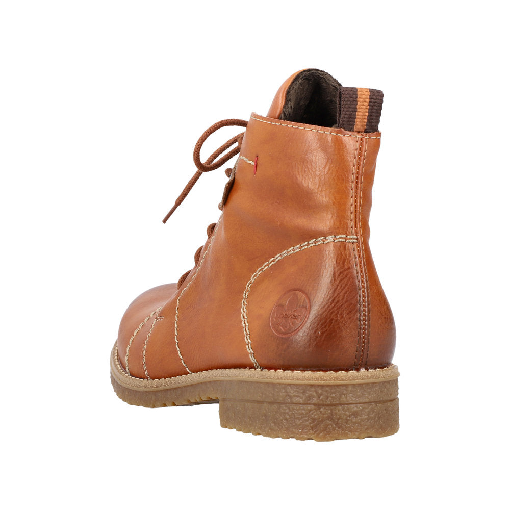 Rieker Synthetic Material Women's Short 73501 Ankle Boots - Brown oHCJSkFE
